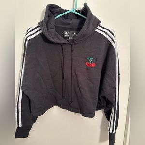 Adidas Studio London Cropped Hooded Pullover